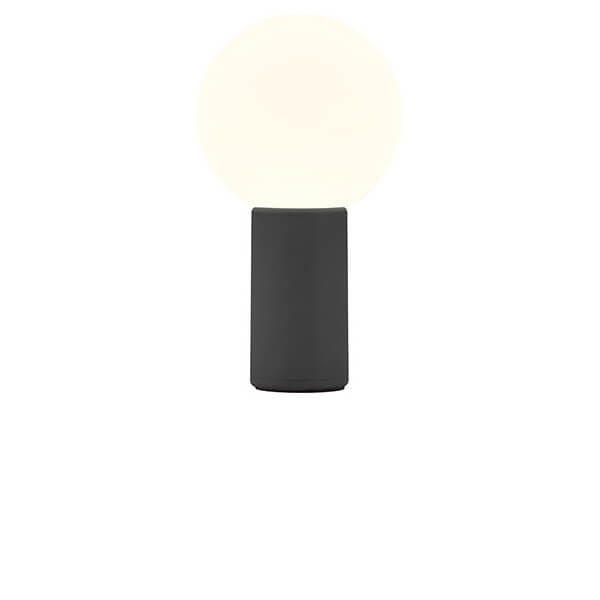 Lampe à poser sans fil Tiny noire, H 18 cm