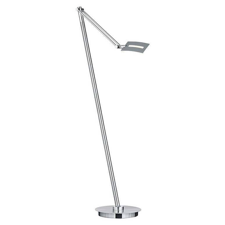 Lampadaire Evolo nickel satiné