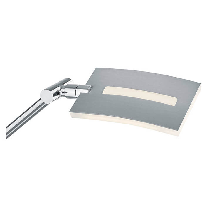 Lampadaire Evolo nickel satiné