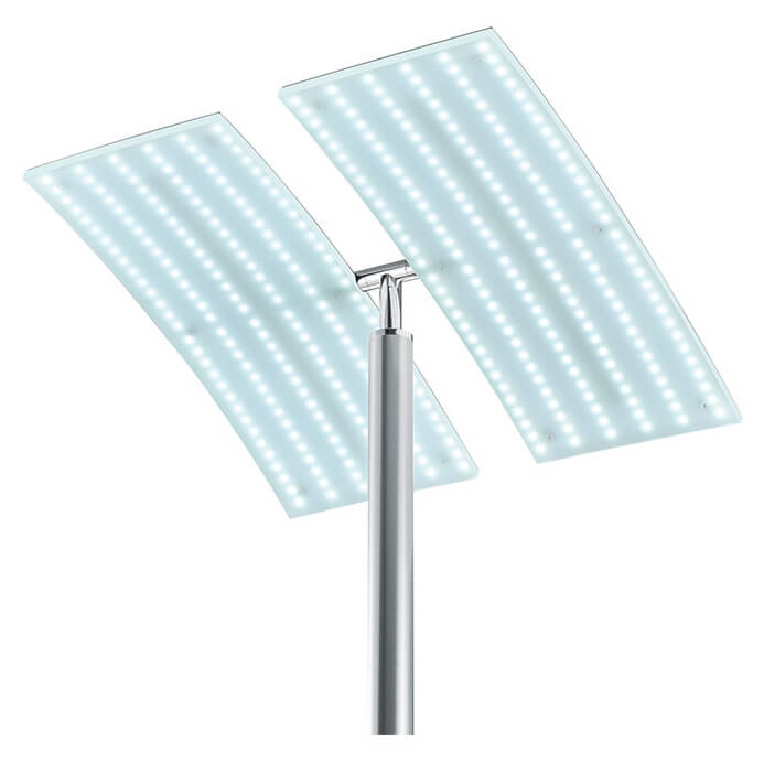 Lampadaire Andy nickel satiné (60555/1-92)