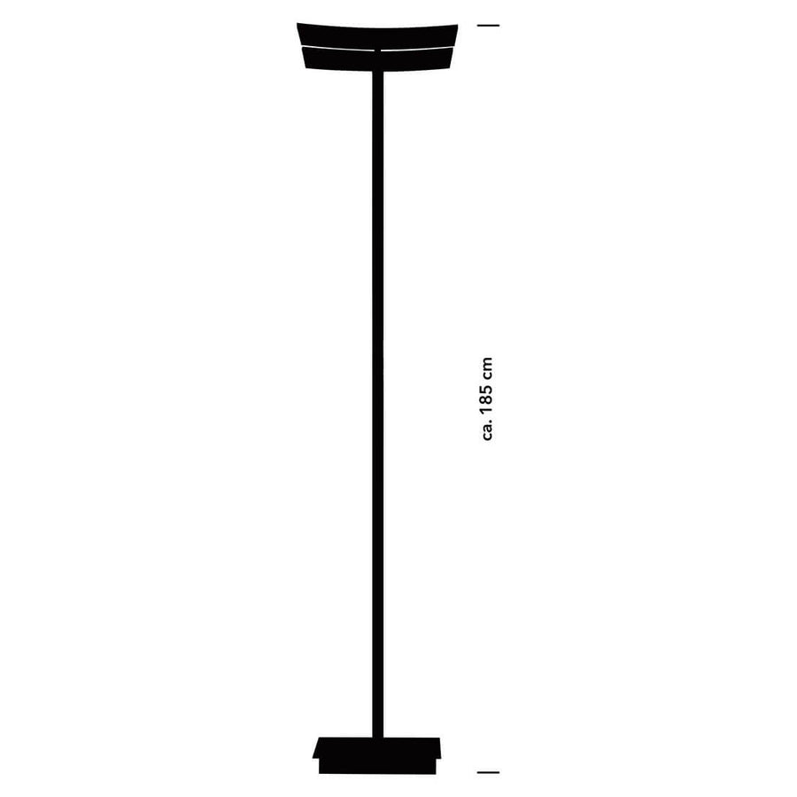 Lampadaire Andy nickel satiné (60555/1-92)
