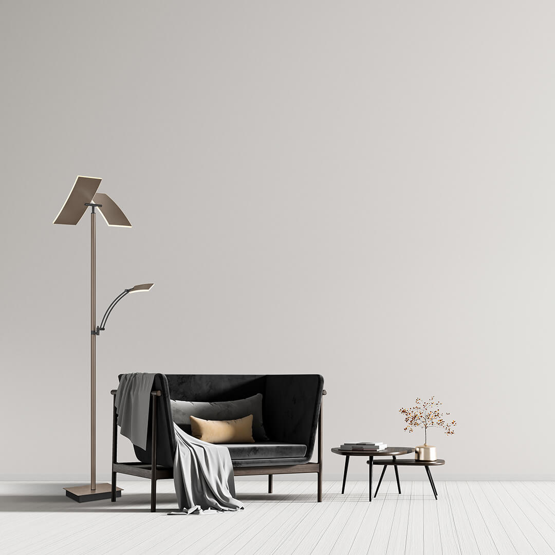Lampadaire Andy bronze (60556/2-15)