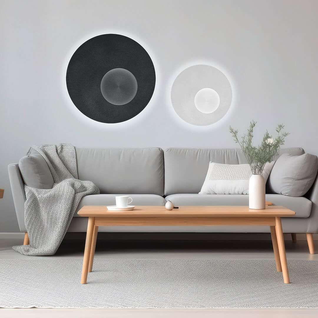 Plafonnier Stella blanc, Ø 45 cm