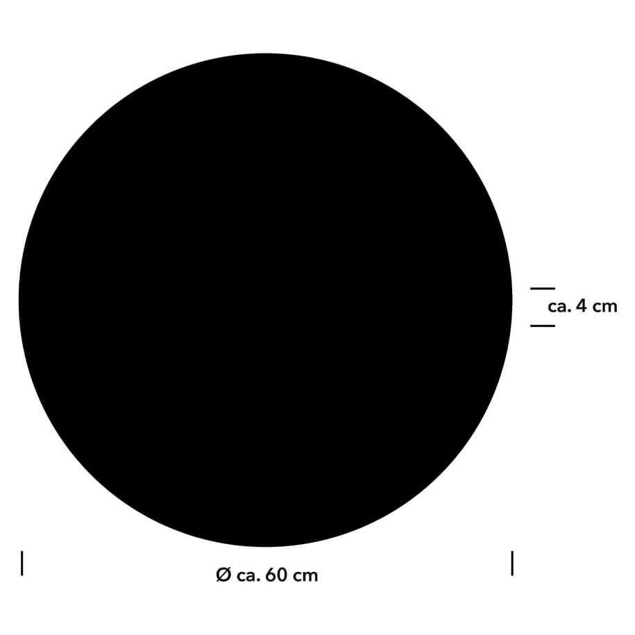 Plafonnier Stella aluminium, Ø 60 cm