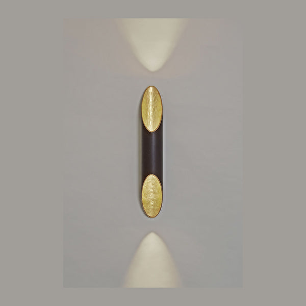Applique murale Organo 2 lumières, H 55 cm