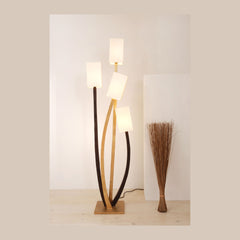Lampadaire Quadrangolare 4 lumières