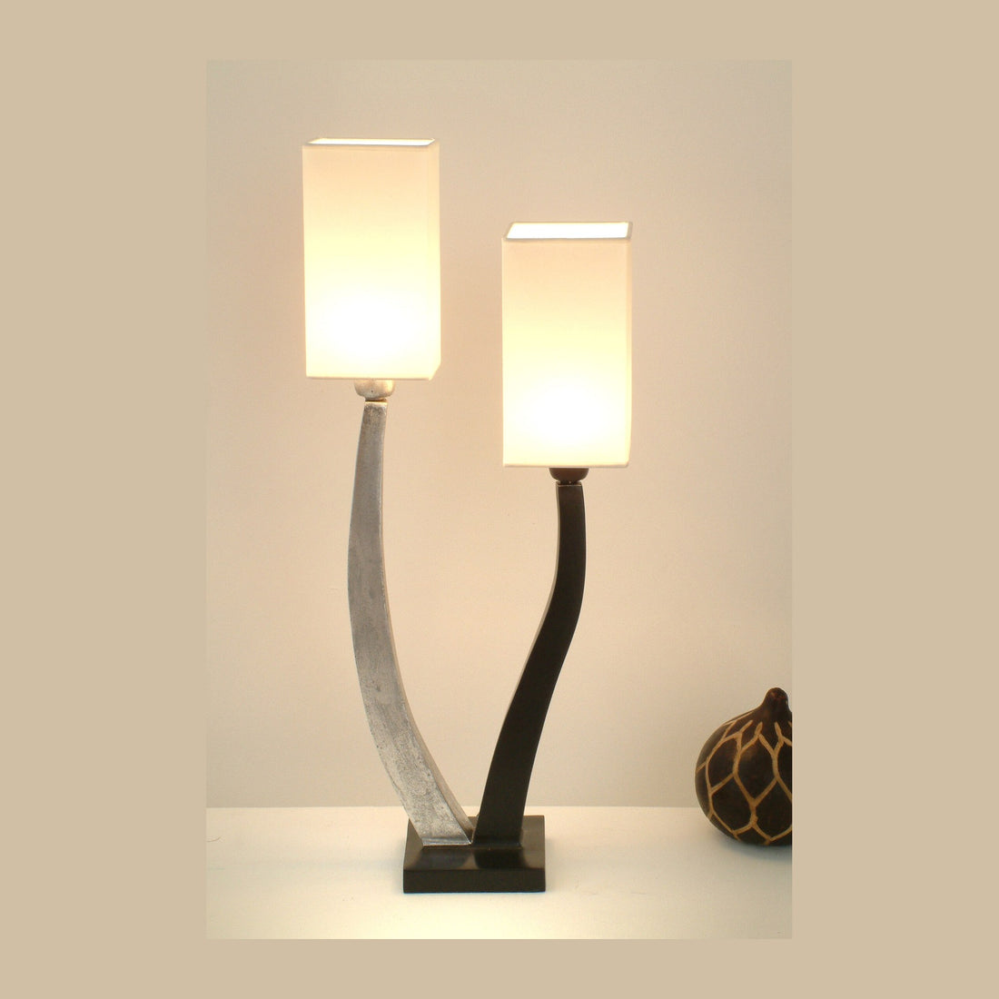 Lampe à poser Quadrangolare 2 lumières