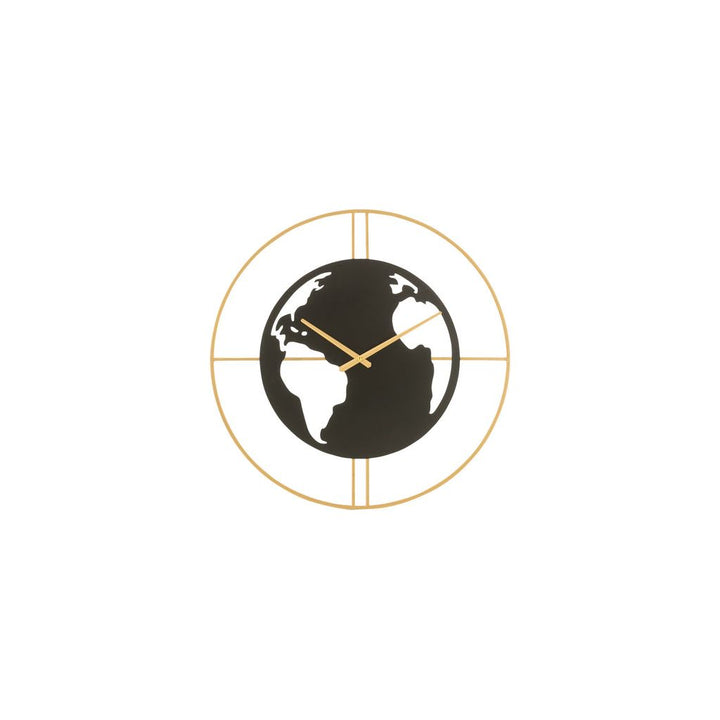Horloge Décorative Monde Métal - Designix
