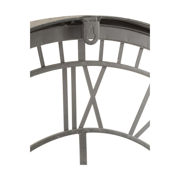 Horloge Métal Verre Gris - Designix