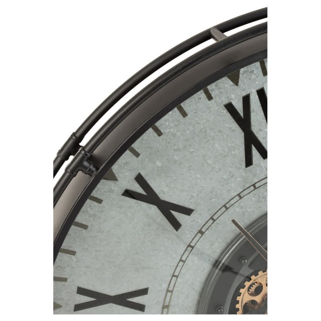 Horloge Métallique Chiffres Romains
