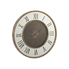 Horloge Miroir LED Doré Antique
