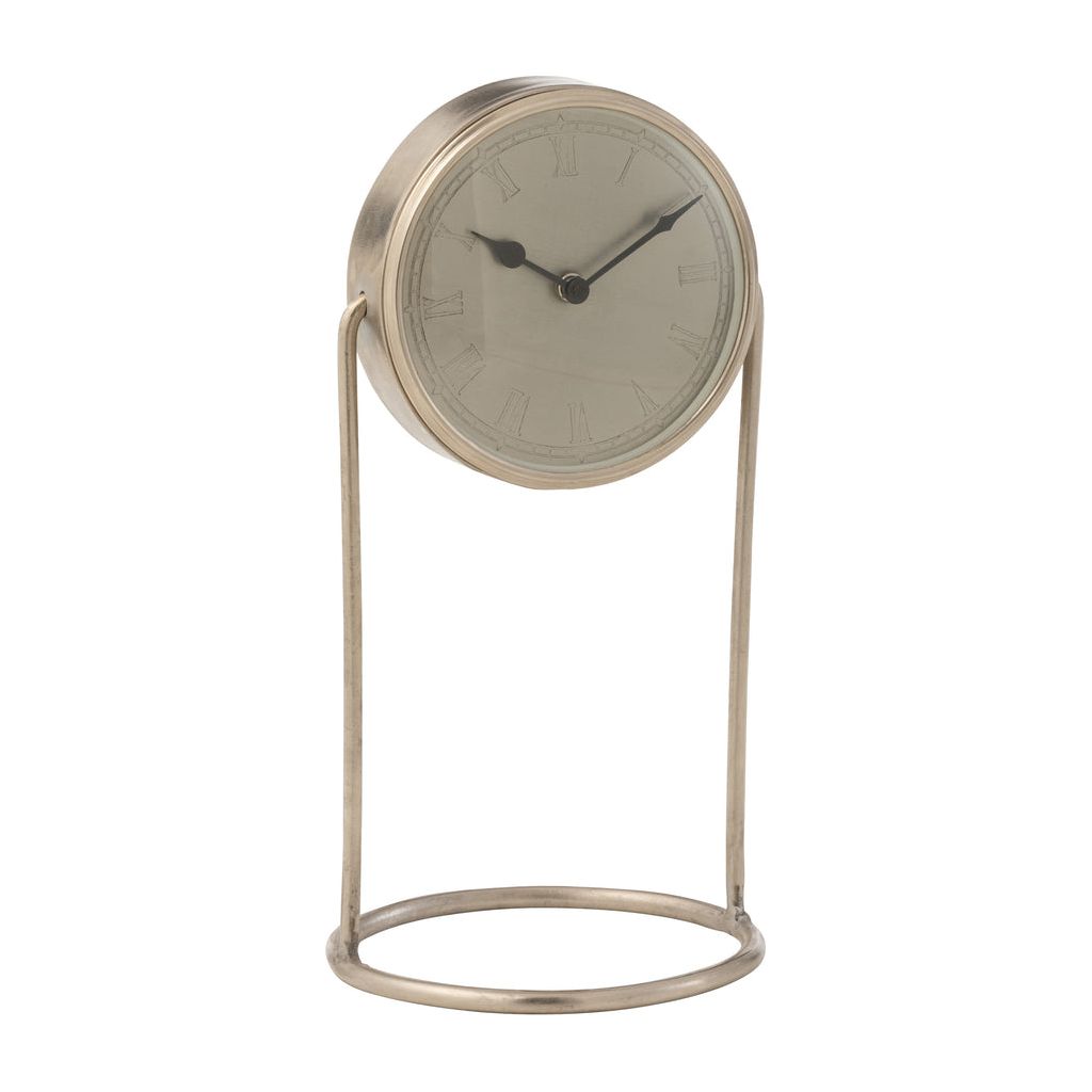 Horloge Rétro Argentée Grande Taille - Designix