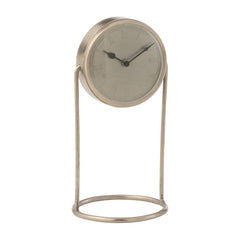 Horloge Rétro Argentée Grande Taille