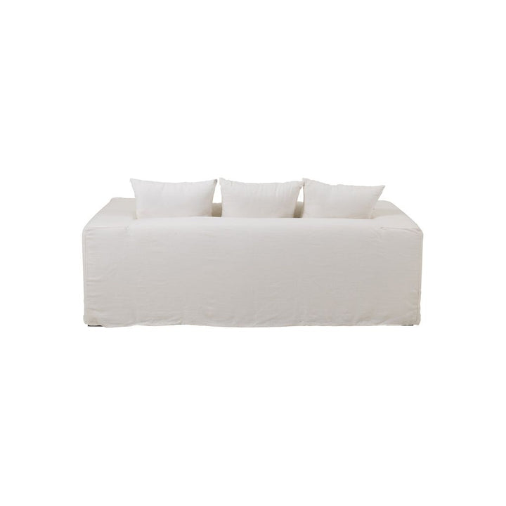 Housse Canapé Lin Blanc Guimauve - Designix
