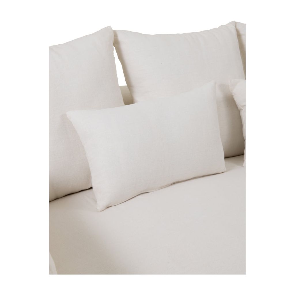 Housse Canapé Lin Blanc Guimauve - Designix