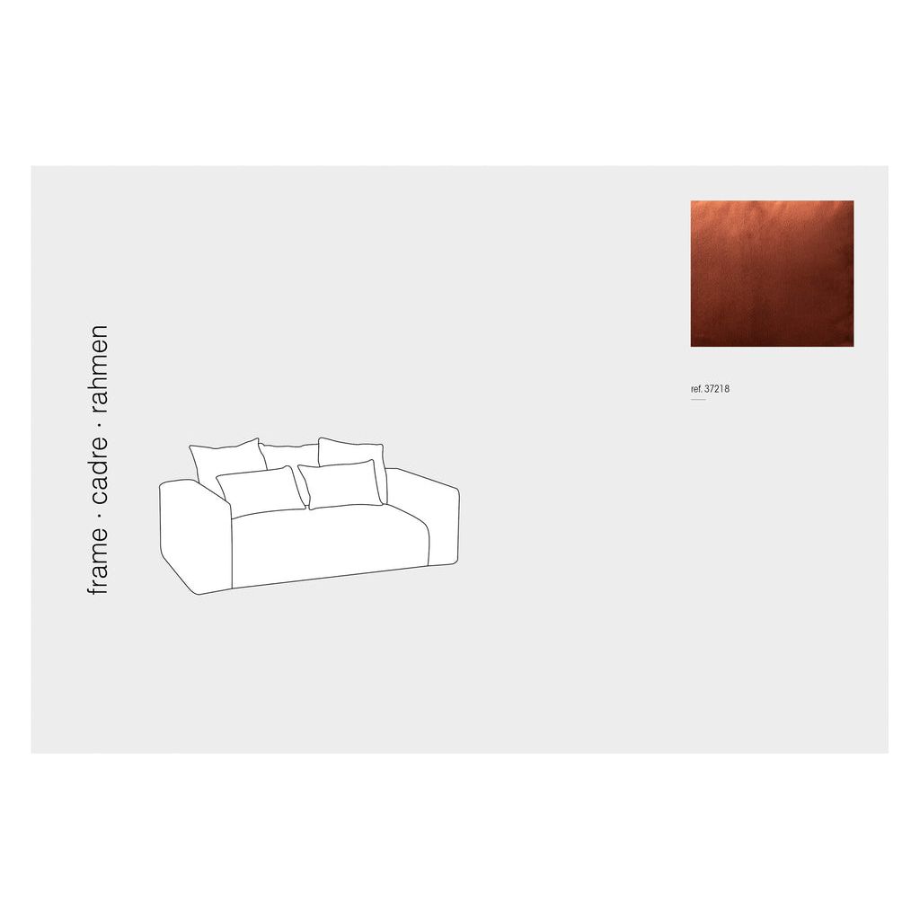 Housse de Canapé Velours Orange - Designix