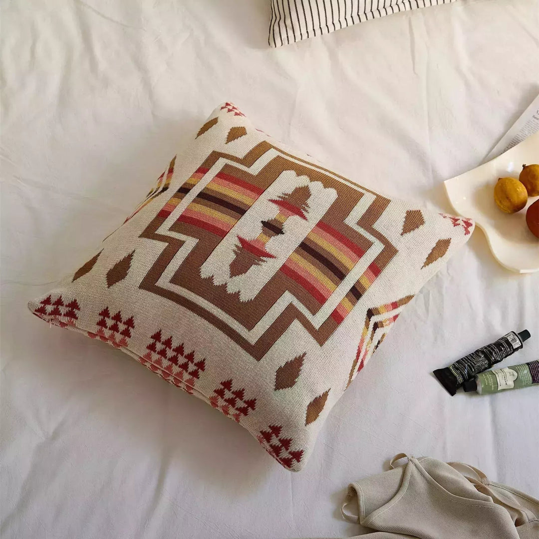 Housse de Coussin Indien | Mirage Rajput - Designix Coussin Beige 45x45cm