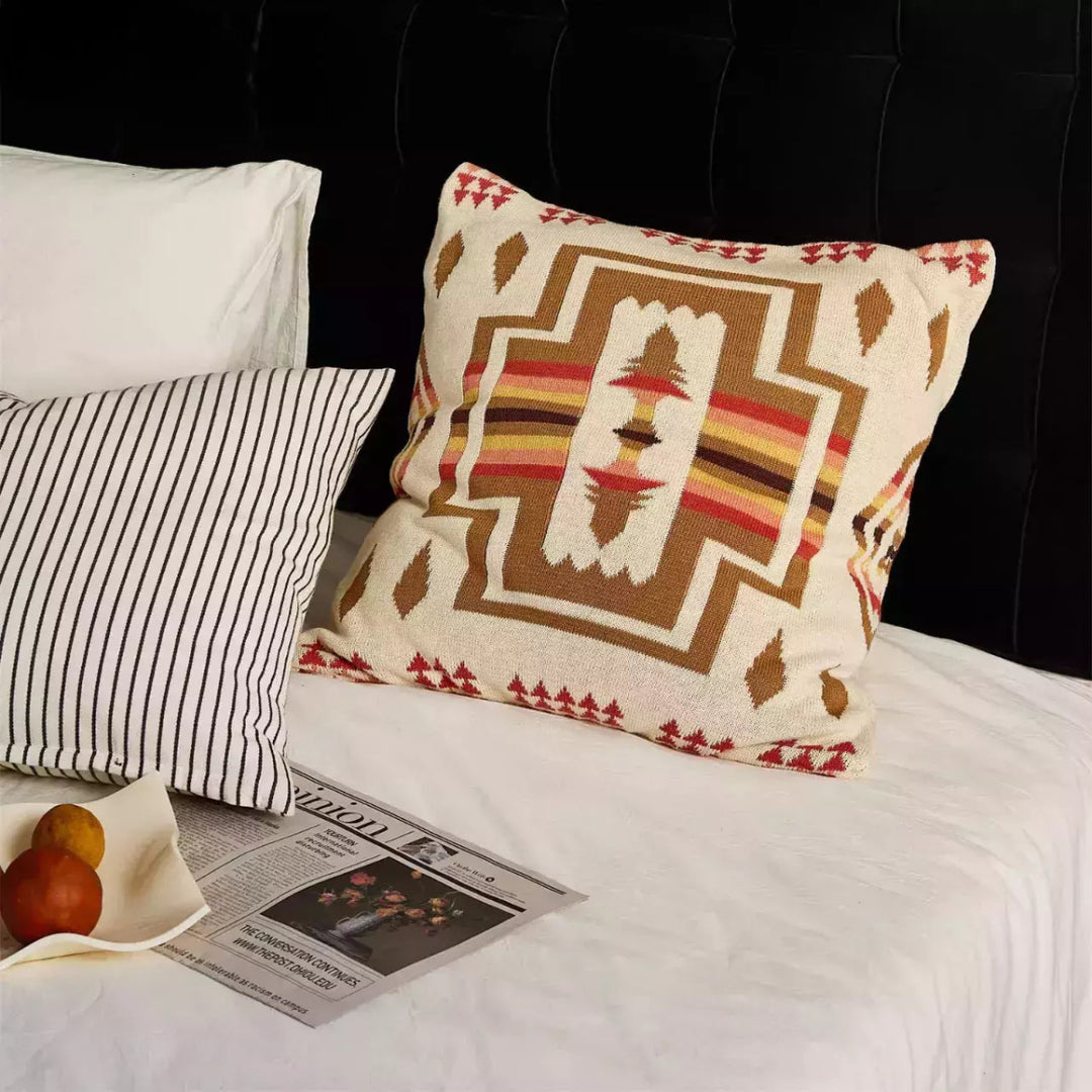 Housse de Coussin Indien | Mirage Rajput - Designix Coussin Beige 45x45cm