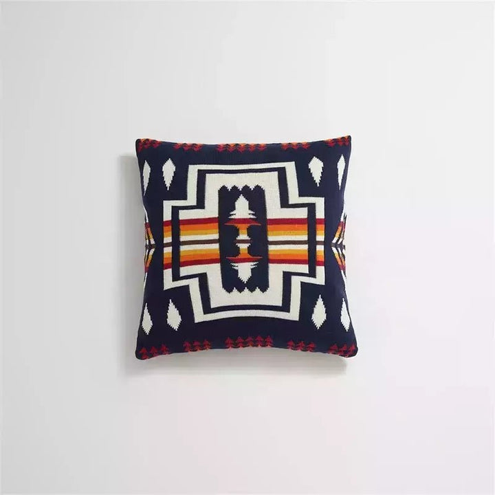 Housse de Coussin Indien | Mirage Rajput - Designix Coussin Bleu Marine 45x45cm