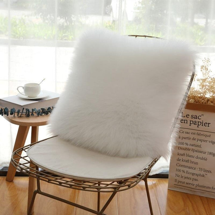 Housse de Coussin Laine Douce | Nuit Sereine | Designix - Coussin Blanc 40x40cm  - https://designix.fr/