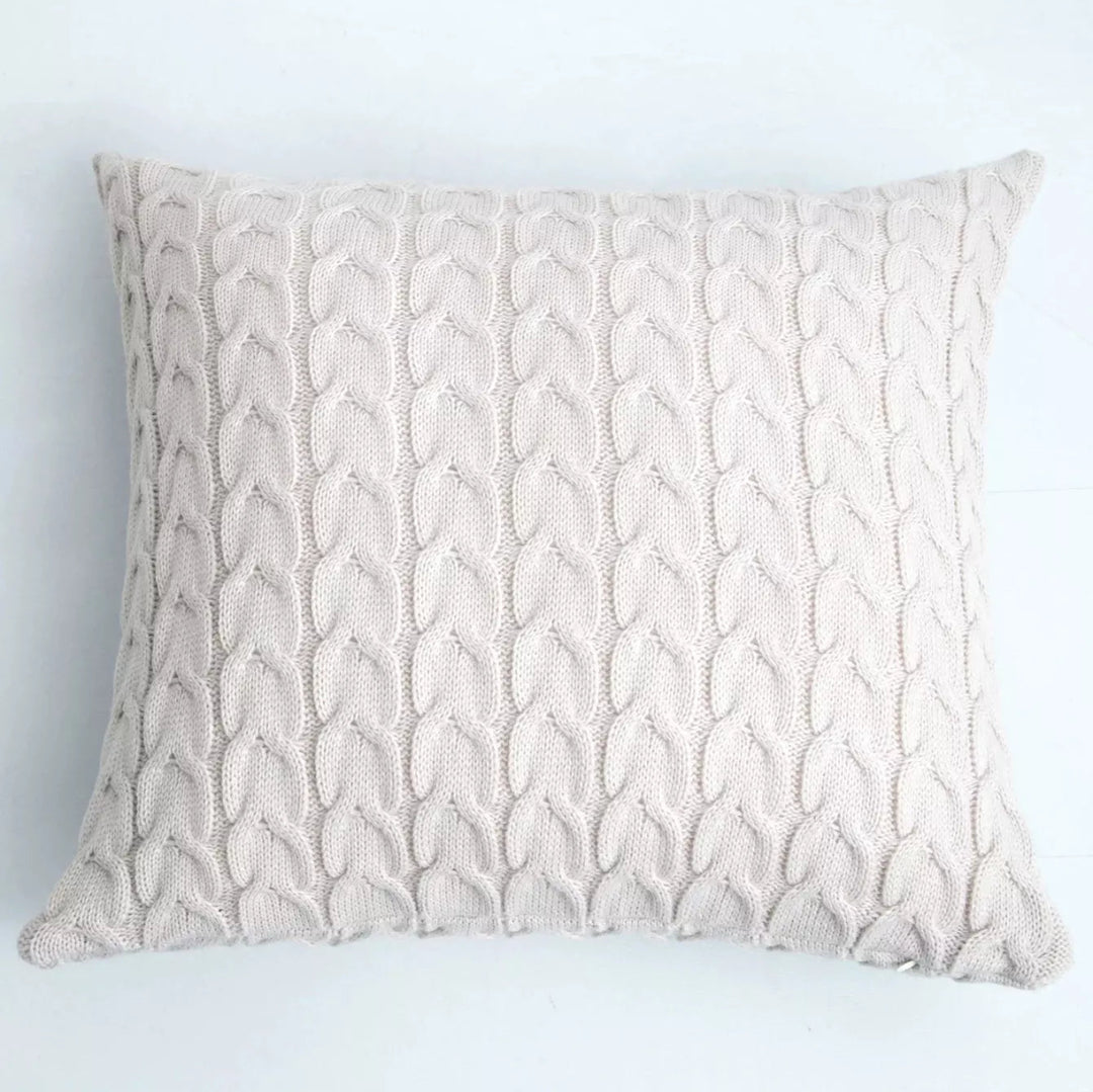 Housse de Coussin Tricot | Esprit Zen - Designix Coussin Blanc 45x45cm