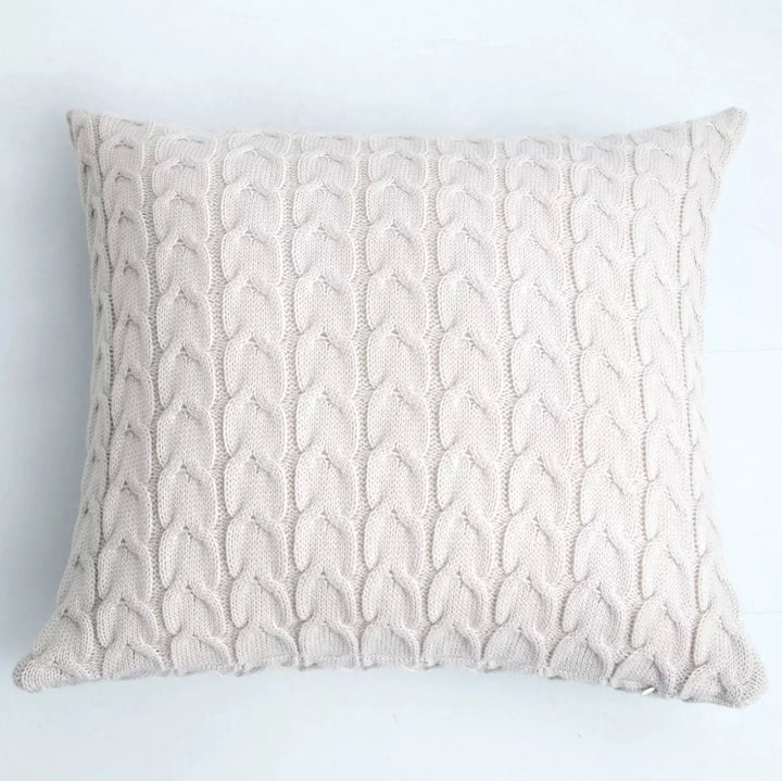 Housse de Coussin Tricot | Esprit Zen - Designix Coussin Blanc 45x45cm