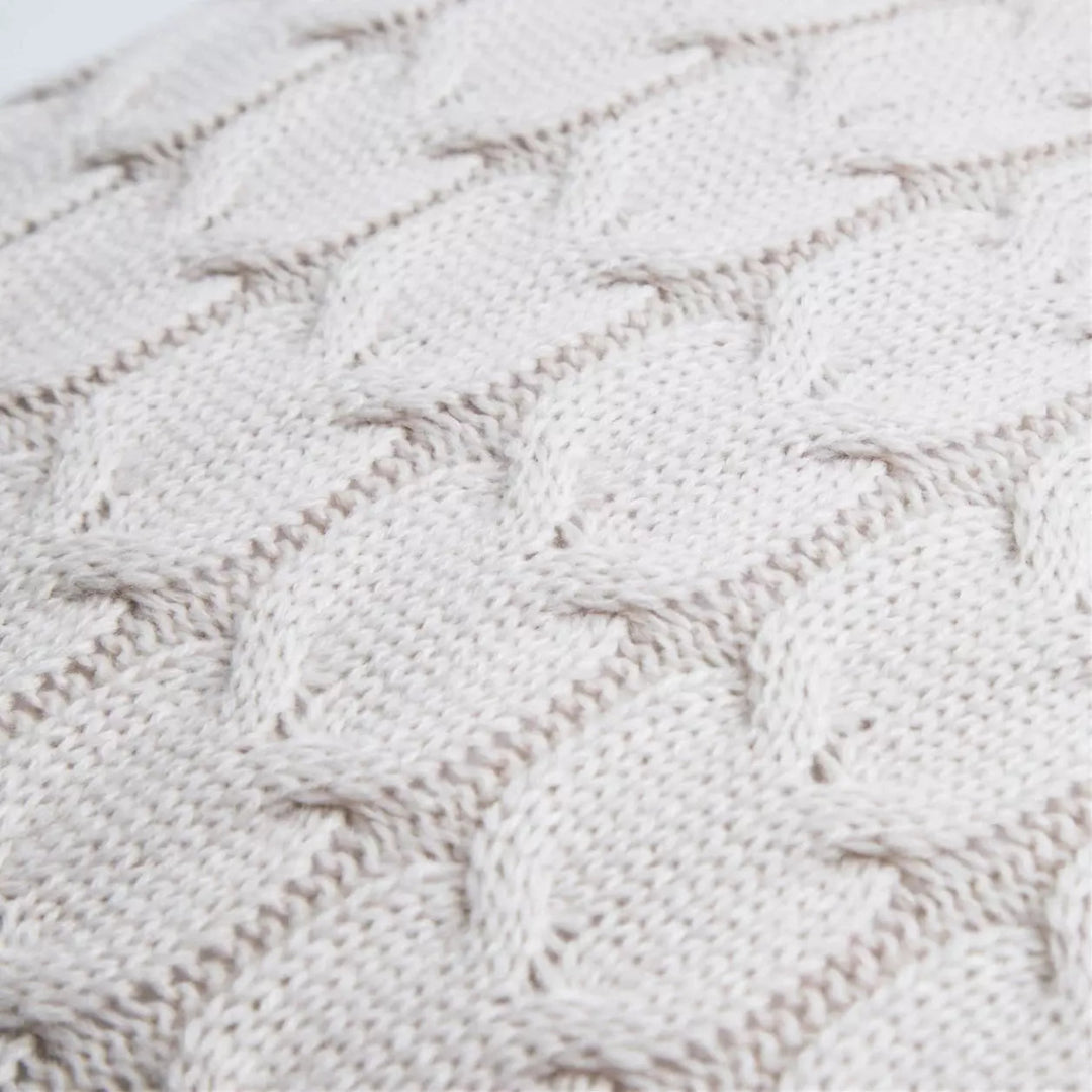 Housse de Coussin Tricot | Esprit Zen - Designix Coussin Blanc 45x45cm