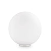 Lampe à poser Mapa Bianco blanche, verre, Ø 40 cm