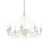 Suspension Corte 8 lumières blanche