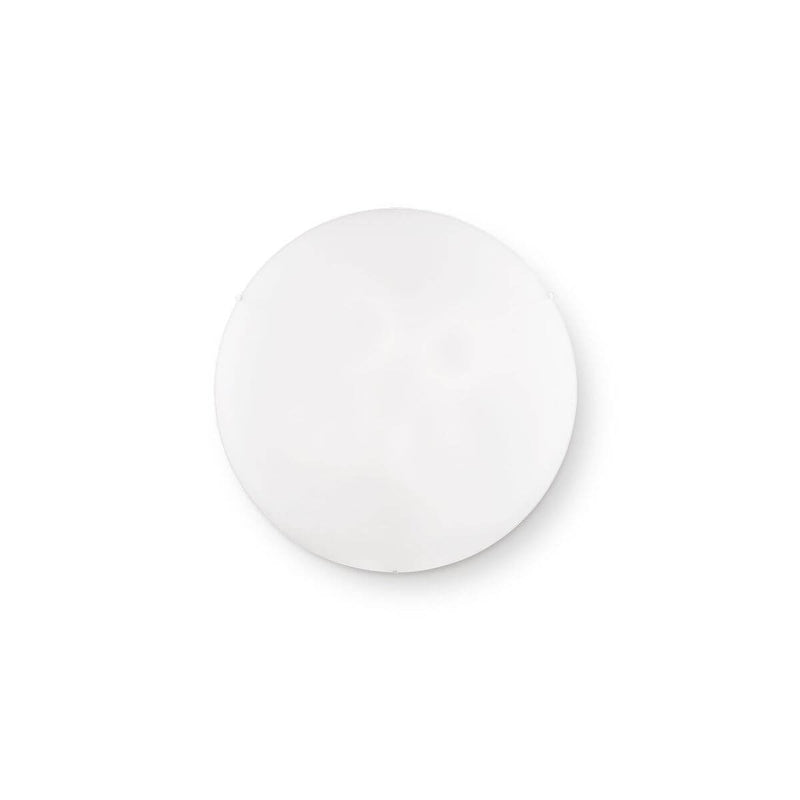 Plafonnier Simply 4 lumières blanc, verre