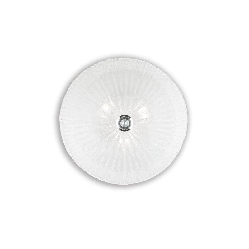 Plafonnier Shell 3 lumières transparent, verre