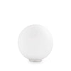 Lampe à poser Mapa Bianco blanche, verre, Ø 30 cm