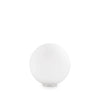 Lampe à poser Mapa Bianco blanche, verre, Ø 20 cm