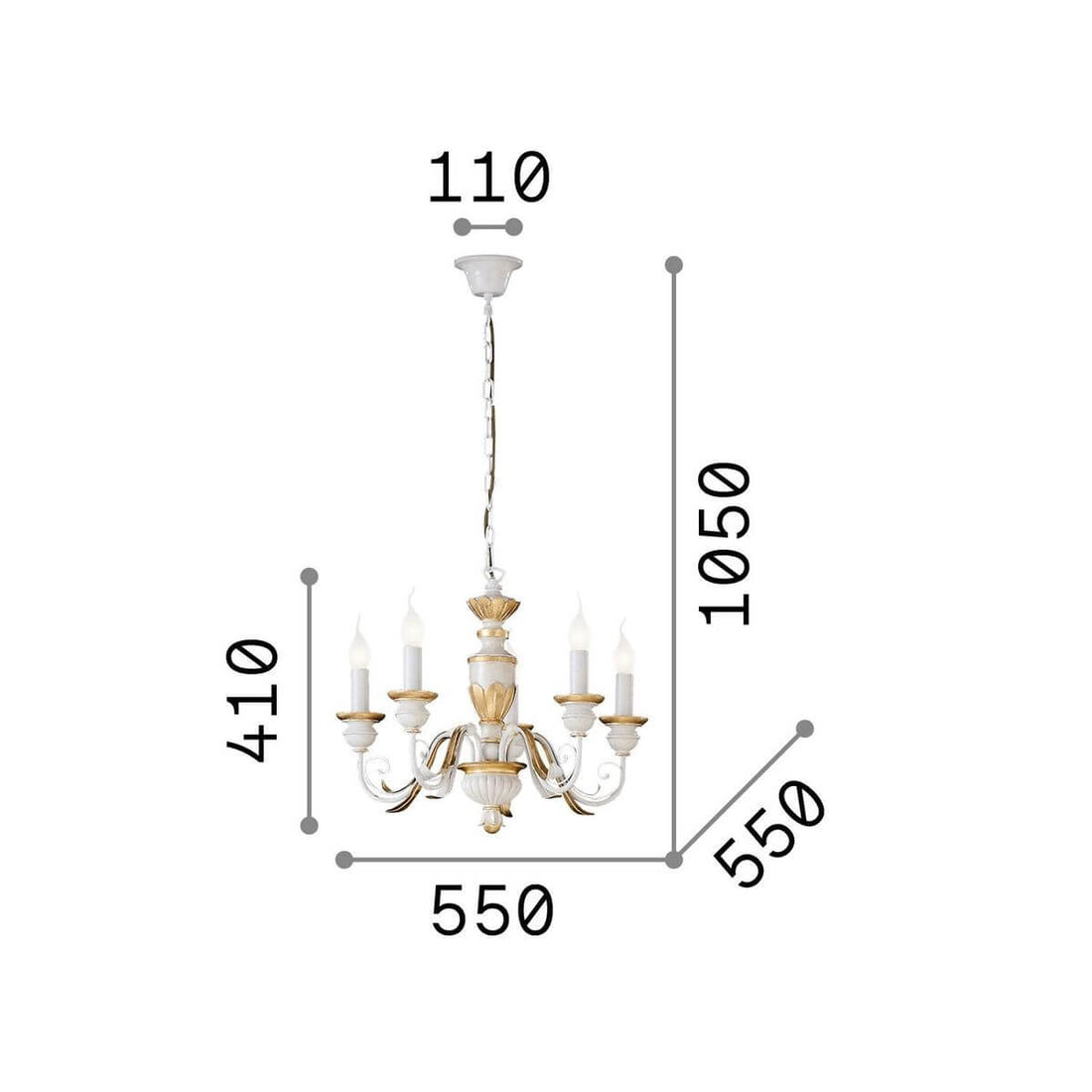 Suspension luminaire | Firenze Blanche