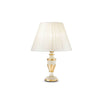 Lampe à poser Firenze blanche, tissu