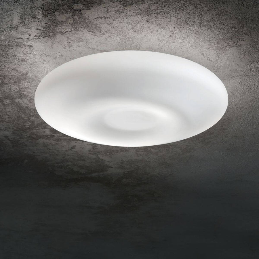 Plafonnier Glory 3 lumières blanc, verre