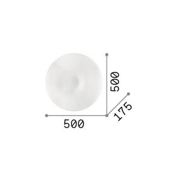 Plafonnier Glory 3 lumières blanc, verre