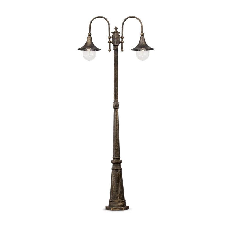 Lampadaire extérieur Cima 2 lumières noir