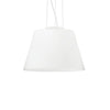 Suspension Cylinder blanche, verre