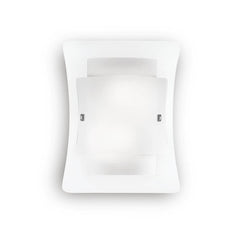 Applique murale Triplo 2 lumières blanche, verre