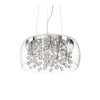Suspension Audi-80 8 lumières transparente, verre
