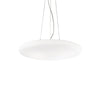 Suspension Smarties 5 lumières blanche, verre