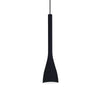 Suspension Flut noire, verre, H 42 cm