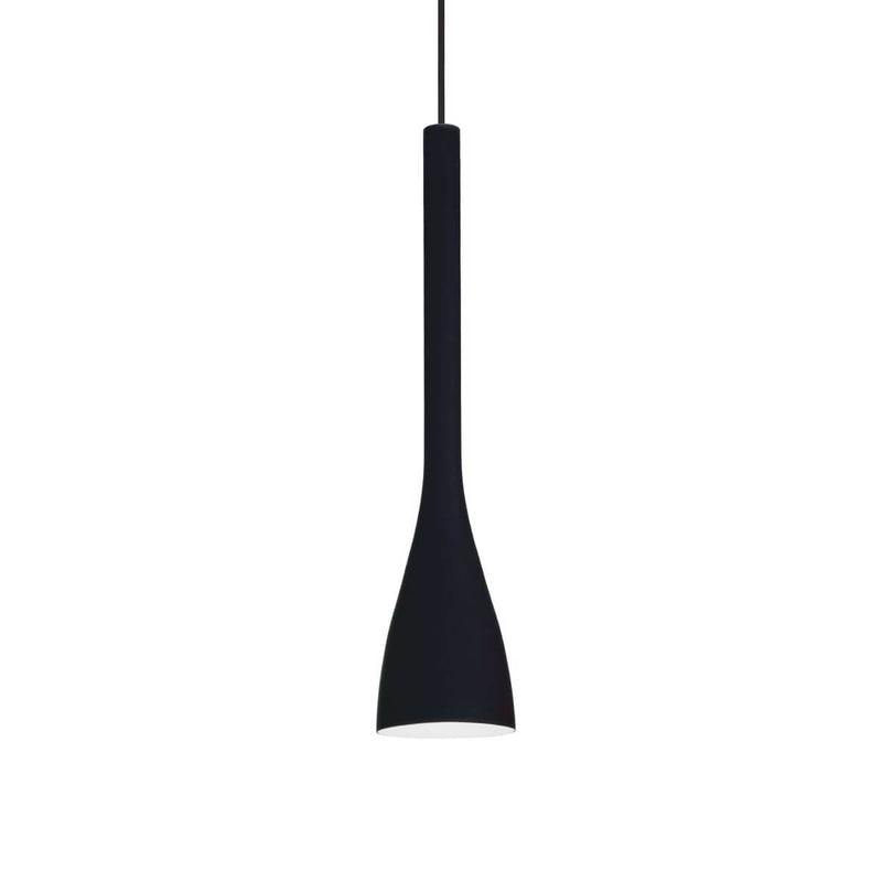 Suspension Flut noire, verre, H 42 cm