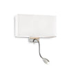 Applique murale Hotel blanche, tissu (035949)