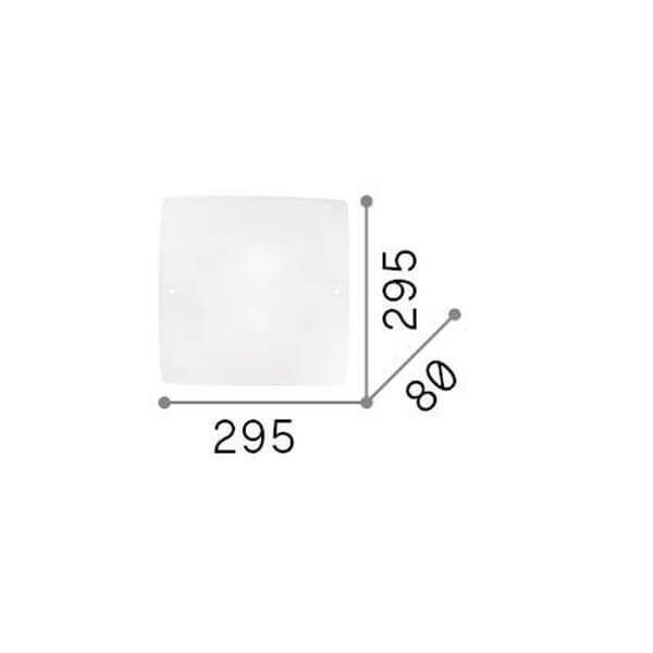 Plafonnier Celine 2 lumières blanc, verre