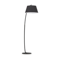 Lampadaire Pagoda noir, tissu