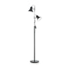 Lampadaire Polly 2 lumières noir