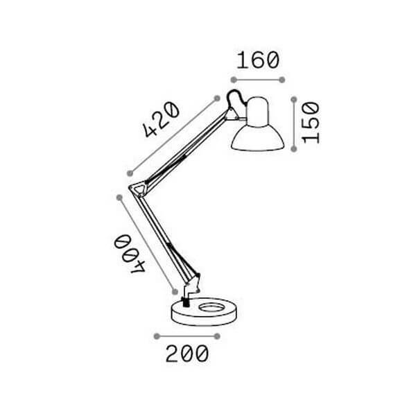 Lampe à poser Wally noire (061191)