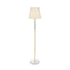 Lampadaire Queen doré, verre